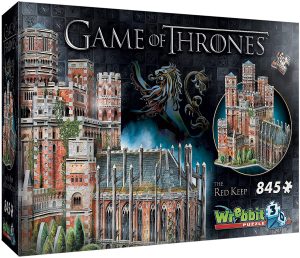 Puzzle de Juego de Tronos de La Fortaleza Roja en 3D de 845 piezas de Wrebbit - Los mejores puzzles de series de televisión - Puzzle de Game of Thrones - Juego de Tronos