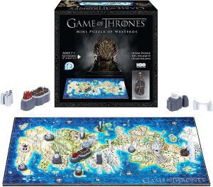 Puzzle de Juego de Tronos en 4D de Poniente de 350 piezas - Los mejores puzzles de series de televisión - Puzzle de Game of Thrones - Juego de Tronos