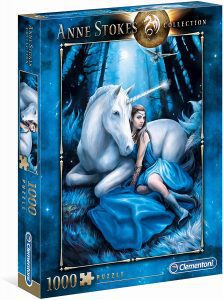 Puzzle de Luna y Unicornio de Anne Stokes de 1000 piezas de Clementoni - Los mejores puzzles de Anne Stokes