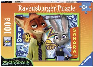 Puzzle de Nicky Judy de 100 piezas de Ravensburger - Los mejores puzzles de Disney - Puzzle de Zootrópolis