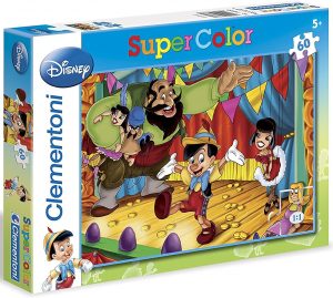 Puzzle de Pinocho de 60 piezas de Clementoni - Los mejores puzzles de Disney - Puzzle de Pinocho