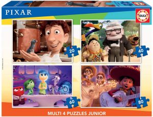 Puzzle de Ratatouille, Up, Inside Out y Coco de Educa - Los mejores puzzles de Disney Pixar - Puzzle de películas de Disney Pixar