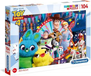 Puzzle de Toy Story 4 de 104 piezas de Clementoni - Los mejores puzzles de Disney Pixar - Puzzle de Toy Story de Disney Pixar