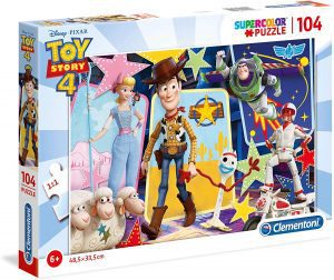 Puzzle de Toy Story 4 de personajes de 104 piezas de Clementoni - Los mejores puzzles de Disney Pixar - Puzzle de Toy Story de Disney Pixar