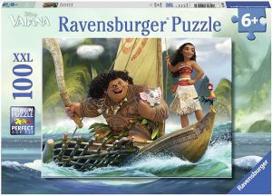 Puzzle de Vaiana barco de 100 piezas de Ravensburger - Los mejores puzzles de Disney - Puzzle de Moana - Vaiana