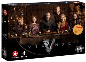 Puzzle de Vikingos de 500 piezas de Winning Moves - Los mejores puzzles de series de televisi贸n - Puzzle de Vikings 2