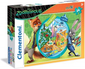 Puzzle de Zootropolis de 24 piezas de Clementoni - Los mejores puzzles de Disney - Puzzles de Disney