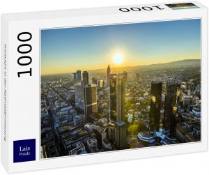 Puzzle de atardecer en Frankfurt de Alemania de 1000 piezas de Lais - Los mejores puzzles de Frankfurt de Alemania - Puzzles de ciudades del mundo