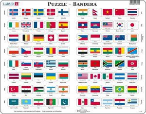 Puzzle de banderas del mundo