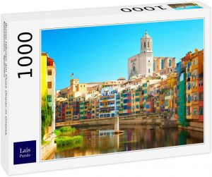 Puzzle de casas de colores de Girona de 1000 piezas de Lais - Los mejores puzzles de ciudades de EspaÃ±a - Puzzle de Girona