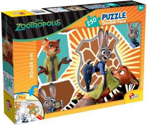 Puzzle de imágenes de Zootropolis de 250 piezas de Lisciani - Los mejores puzzles de Disney - Puzzles de Disney