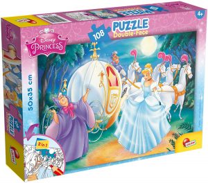 Puzzle de la Cenicienta de 108 piezas de Lisciani - Los mejores puzzles de Disney - Puzzle de la Cenicienta - Cinderella