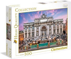 Puzzle de la Fontana di Trevi de 500 piezas de Clementoni - Los mejores puzzles de monumentos del mundo - Puzzle de la Fontana de Trevi