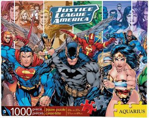 Puzzle de la Liga de la Justicia de DC de 1000 piezas de Aquarius - Los mejores puzzles de Batman - Puzzles de DC