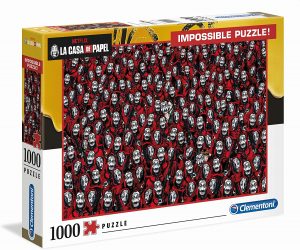 Puzzle de la casa de papel Imposible de 1000 piezas de Clementoni - Los mejores puzzles de series de televisi贸n - Puzzle de la Casa de Papel