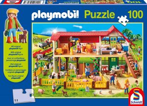 Puzzle de la granja de Playmobil de 100 piezas de Schmidt - Los mejores puzzles de Playmobil