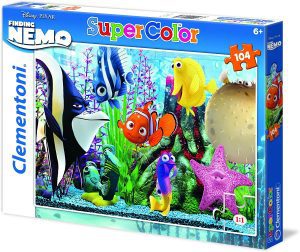 Puzzle de la pecera de Buscando a Nemo de 104 piezas de Clementoni - Los mejores puzzles de Disney Pixar - Puzzle de Buscando a Nemo y Dory de Disney Pixar