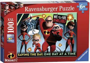 Puzzle de los Increibles de 100 piezas de Ravensburger - Los mejores puzzles de Disney Pixar - Puzzle de los Increibles de Disney Pixar