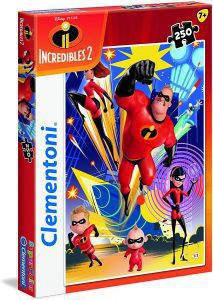Puzzle de los Increibles de 250 piezas de Clementoni - Los mejores puzzles de Disney Pixar - Puzzle de los Increibles de Disney Pixar