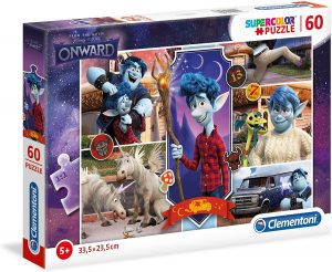 Puzzle de momentos de Onward de 60 piezas de Clementoni - Los mejores puzzles de Disney Pixar - Puzzle de Onward de Disney Pixar