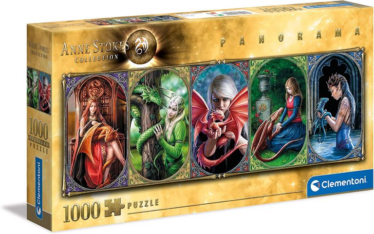 Clementoni Puzzle 1000 Piezas Adultos – Anne Stokes Winter Guardians – Medidas 70x50 Cm – Puzzle De Alta Calidad Con Materiales Reciclados – Made In Italy