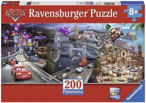 Puzzle de panorama de películas de Cars de 200 piezas de Ravensburger - Los mejores puzzles de Disney Pixar - Puzzle de Cars de Disney Pixar