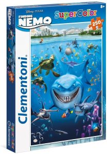 Puzzle de personajes de Buscando a Nemo de 250 piezas de Clementoni - Los mejores puzzles de Disney Pixar - Puzzle de Buscando a Nemo y Dory de Disney Pixar