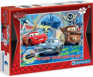 Puzzle de personajes de Cars 2 de 100 piezas de Clementoni - Los mejores puzzles de Disney Pixar - Puzzle de Cars de Disney Pixar