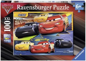 Puzzle de personajes de Cars Top Speed de 100 piezas de Ravensburger - Los mejores puzzles de Disney Pixar - Puzzle de Cars de Disney Pixar