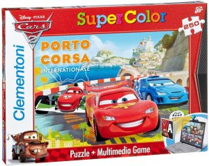 Puzzle de personajes de Cars de Porto Corsa de 250 piezas de Lisciani - Los mejores puzzles de Disney Pixar - Puzzle de Cars de Disney Pixar