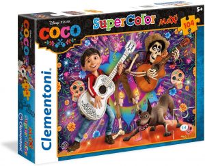 Puzzle de personajes de Coco de 104 piezas de Clementoni - Los mejores puzzles de Disney Pixar - Puzzle de Coco de Disney Pixar