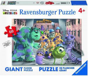 Puzzle de personajes de Monstruos SA de 60 piezas de Ravensburger - Los mejores puzzles de Disney Pixar - Puzzle de Monstruos S.A. de Disney Pixar