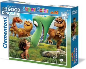 Puzzle de personajes de The Good Dinosaur de 104 piezas de Clementoni 2 - Los mejores puzzles de Disney Pixar - Puzzle del Viaje de Arlo de Disney Pixar