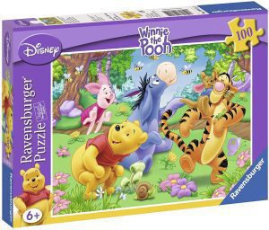 Puzzle de personajes de Winnie de Pooh de 100 piezas de Ravensburger - Los mejores puzzles de Disney - Puzzle de Winnie de Pooh