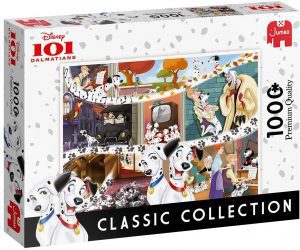 Puzzle de póster de 101 Dálmatas de 1000 piezas de Jumbo - Los mejores puzzles de 101 Dálmatas - Puzzles de Disney