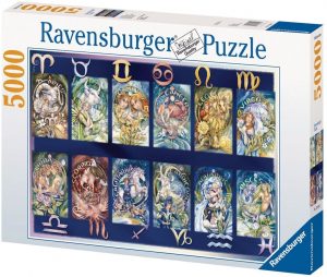 Puzzle de signos del Zodíaco de 5000 piezas de Ravensburger - Los mejores puzzles de Horoscopo - Puzzle de Zodiaco