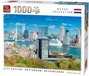 Puzzle de vistas de Rottedam de 1000 piezas de Educa - Los mejores puzzles de Rottedam de Holanda - Puzzles de ciudades del mundo