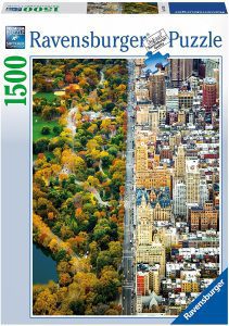 Los mejores puzzles de Central park en Nueva York - Puzzle de Central Park de Ciudad Dividida de 1500 piezas