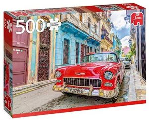 Los mejores puzzles de Cuba - Puzzle de coche en la Habana en Cuba de 500 piezas de Jumbo - Puzzles de paÃ­ses