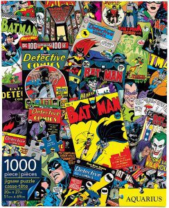 Los mejores puzzles de DC - Puzzle de collage de Batman de 1000 piezas de Aquarius - Puzzles de personajes de DC