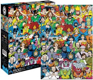 Los mejores puzzles de DC - Puzzle de héroes de Dc de 1500 piezas de Aquarius - Puzzles de personajes de DC
