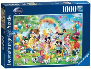 Los mejores puzzles de Disney - Puzzle de cumpleaños de Disney de 1000 piezas de Ravensburger - Personajes de Disney