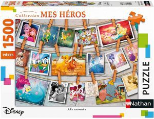 Los mejores puzzles de Disney - Puzzle de fotografías de Disney de 1500 piezas de Nathan - Personajes de Disney