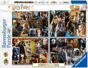 Los mejores puzzles de Harry Potter - Puzzle de personajes de Harry Potter imágenes de 4x100 piezas de Ravensburger - Personajes del Universo de Harry Potter