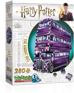 Los mejores puzzles de Harry Potter en 3D - Puzzle de El Autobús Noctámbulo de 280 piezas en 3D de Wrebbit - Puzzles en 3D