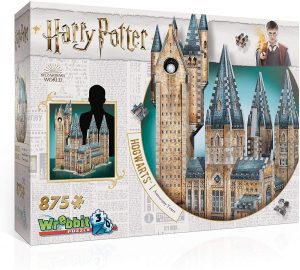 Los mejores puzzles de Harry Potter en 3D - Puzzle de La Torre de la Astronomía de Hogwarts de 875 piezas en 3D de Wrebbit - Puzzles en 3D