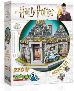 Los mejores puzzles de Harry Potter en 3D - Puzzle de la Cabaña de Hagrid de 270 piezas en 3D de Wrebbit - Puzzles en 3D