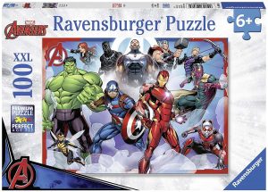 Los mejores puzzles de Marvel - Puzzle de héroes de Marvel de 100 piezas de Ravensburger - Puzzles de personajes de Marvel