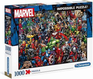 Los mejores puzzles de Marvel - Puzzle de héroes de Marvel de 1000 piezas de Clementoni Imposible - Puzzles de personajes de Marvel