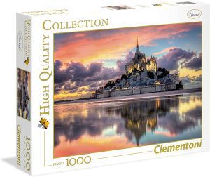 Los mejores puzzles de Monte Saint-Michel - Puzzle de Monte San Miguel - Puzzle de Mont Saint-Michel de 1000 piezas de Clementoni